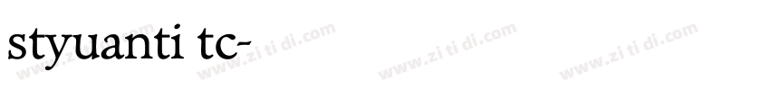 styuanti tc字体转换